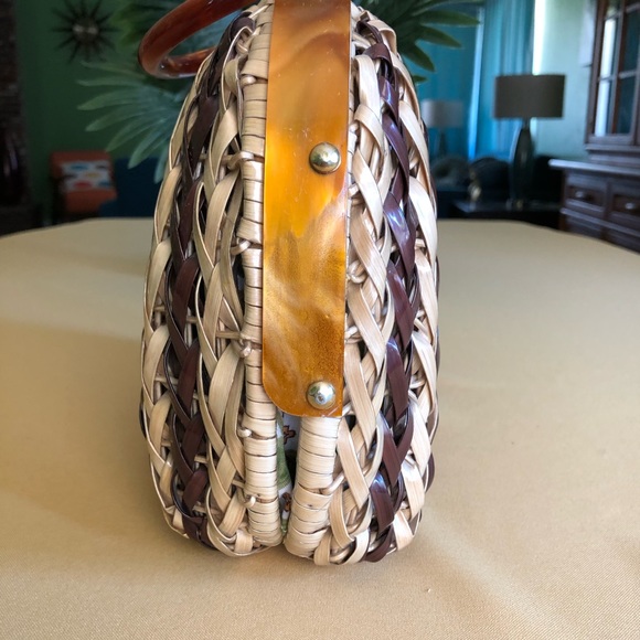 Vintage Wicker Purse - Picture 2 of 10
